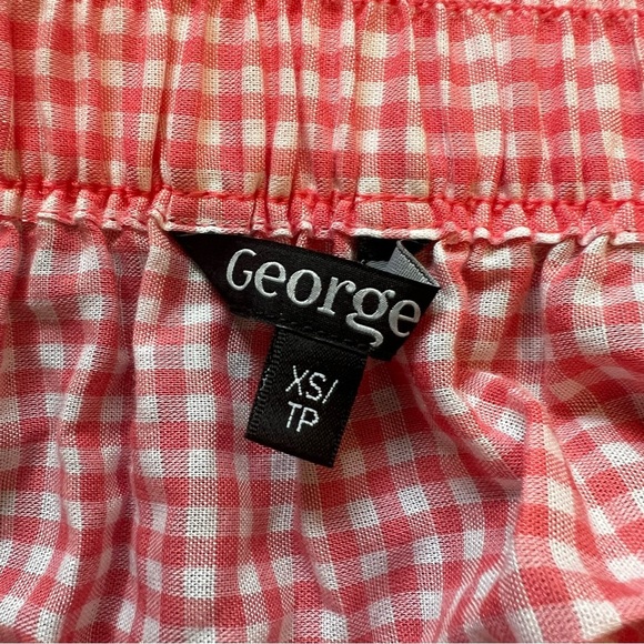 NWT George Red Gingham Skirt Size XS - Picture 4 of 5